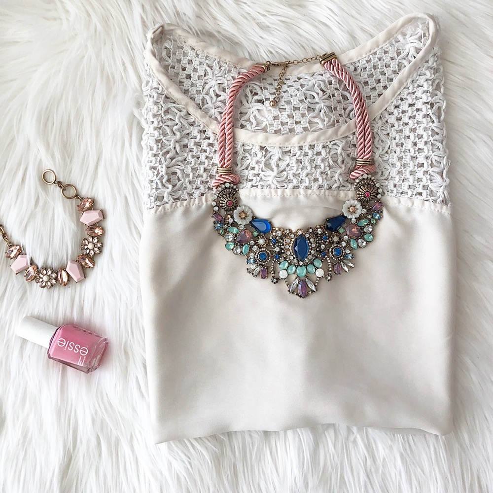 Pastel Bib Necklace - Picture 6 of 9